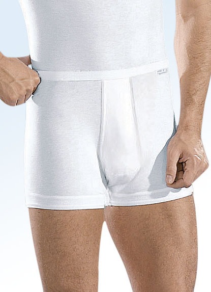 Herren - Mey Noblesse Zweierpack Unterhosen aus Feinripp mit Eingriff, weiß, in Größe 005 bis 009, in Farbe WEISS Ansicht 1