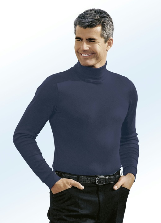 Shirts & Sweatshirts - Tragangenehmer Rolli in 10 Farben Shirts & Sweatshirts - Tragangenehmer Rolli in 10 Farben, in Größe 046 bis 062, in Farbe MARINE