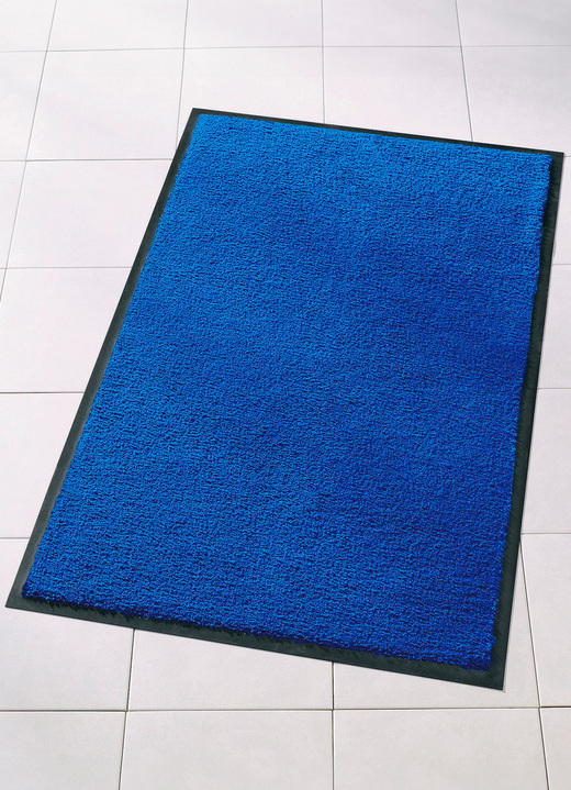 Fussmatten - Schmutzfangmatten für innen und aussen, in Größe 116 (90x120 cm) bis 165 (120x180 cm), in Farbe BLAU Ansicht 1