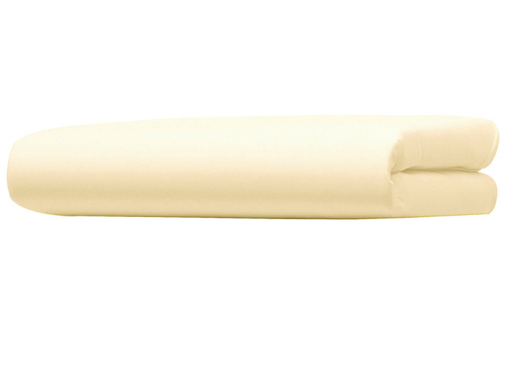 Spannbetttücher - «Bellana» Vital-Jersey-Spannbetttuch mit Lyocell (TENCEL™), in Größe 133 (1 Spannbettt 90–120/200–220) bis 138 (1 Spannbettt 180–200/200–220), in Farbe NATUR Ansicht 1