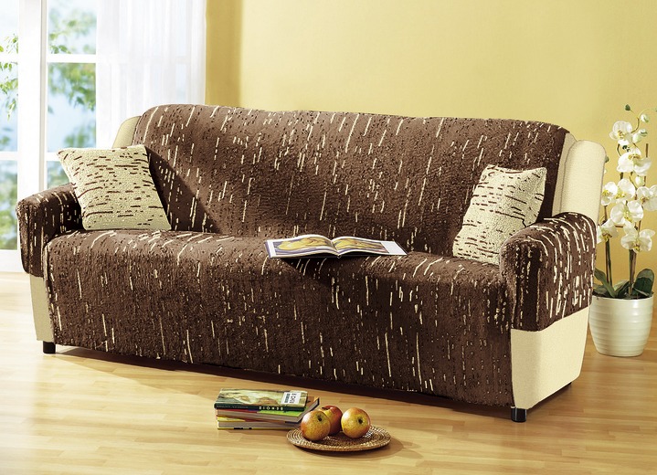 Sessel- & Sofaüberwürfe - Geschmackvolle Schoner und Kissen, in Größe 100 (2 Füllkissen, 40x 40 cm) bis 895 (2 Stuhlkissen, 38x 38 cm), in Farbe BRAUN Ansicht 1