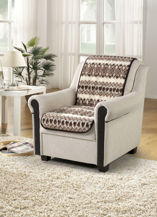 Sessel- & Sofaüberwürfe - Strapazierfähiger Sesselschoner von Licardo, in Farbe GEMUSTERT Ansicht 1