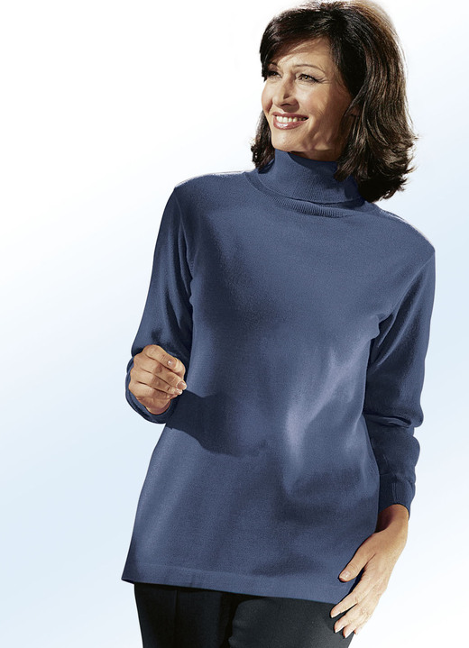 Pullover - Kombifreundlicher Pullover, in Größe 038 bis 060, in Farbe RAUCHBLAU Ansicht 1