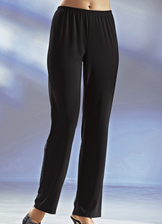 Freizeithosen - KLAUS MODELLE  Hose mit Dehnbund, in Größe 018 bis 056, in Farbe SCHWARZ Ansicht 1