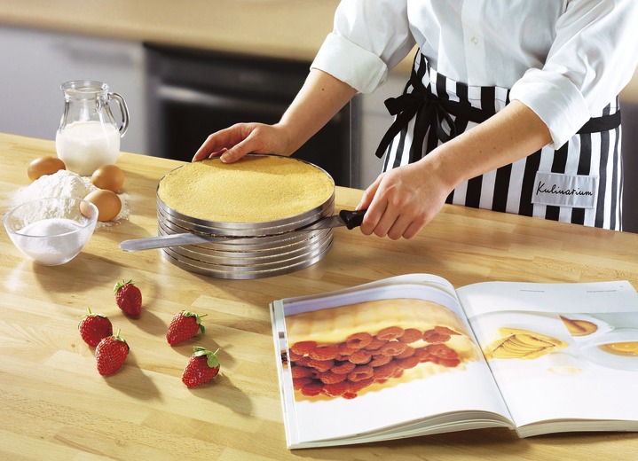 Backen - Kuchenschneidhilfe-Set, 3-teilig, in Farbe EDELSTAHL Ansicht 1