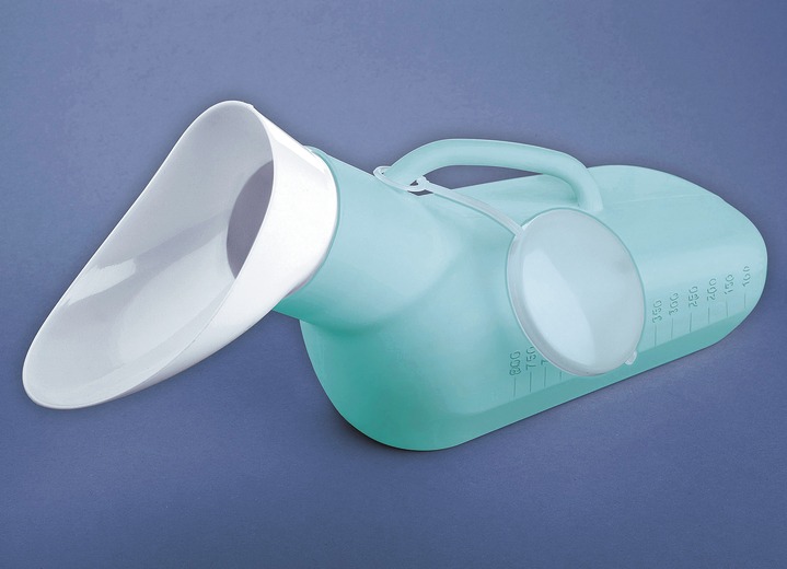 Badhilfen - Urinflasche für Damen und Herren, in Farbe MINTGRÜN/WEISS Ansicht 1