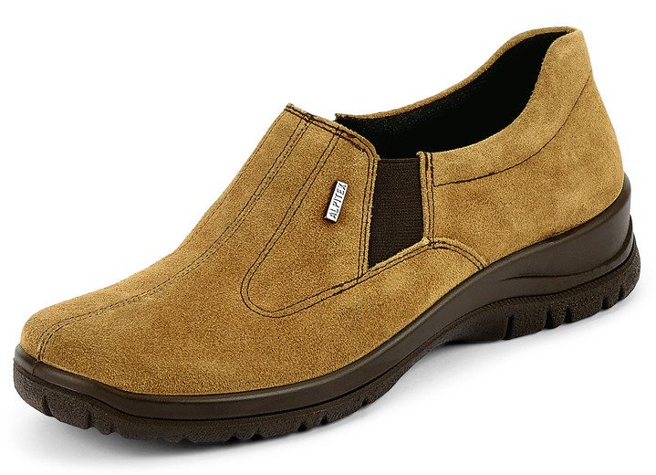 Slipper & Schnürschuhe - Slipper mit Klimamembrane, in Größe 036 bis 042, in Farbe OCKERGELB