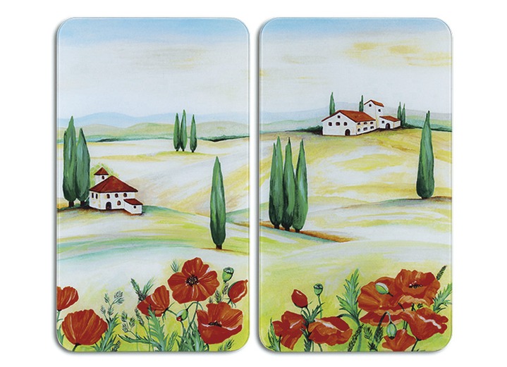 Haushaltshelfer - «WENKO» Herdabdeckplatten, 2er-Set, in Farbe TOSCANA, in Ausführung Herdabdeckplatten, 2er-Set Ansicht 1