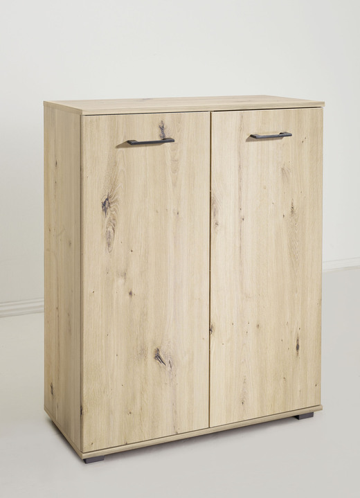 Möbel - Kommode, 2-türig, hochwertige, stabile Ausführung, in Farbe ARTISAN EICHE Ansicht 1