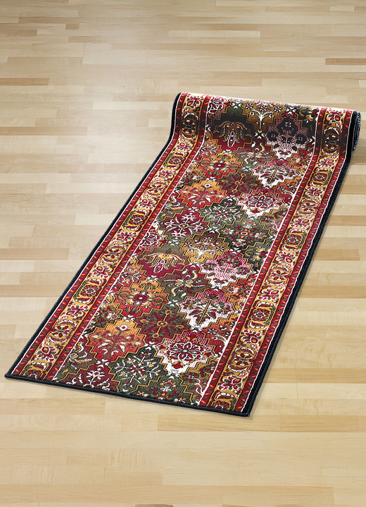 Teppiche - Läufer nach Wunschmass in verschiedenen Farben, in Größe 101 (Läufer, 60 cm breit) bis 106 (Läufer, 100 cm breit), in Farbe ROT Ansicht 1