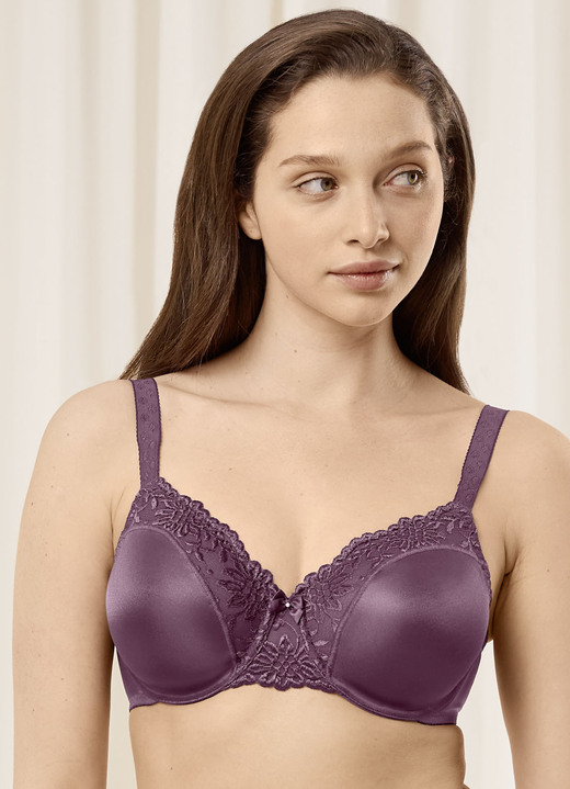 Damenunterwäsche -  Triumph-Ladyform Soft-Minimizer-Bügel-BH, in Größe 075 bis 095, in Cup C, in Farbe AUBERGINE Ansicht 1