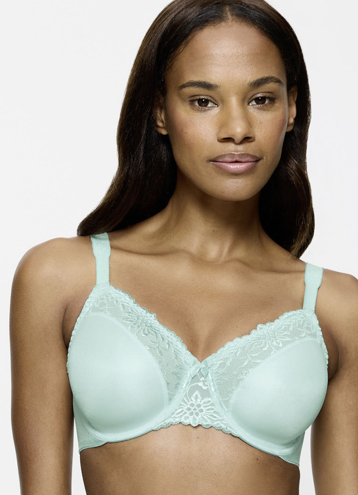 BH mit Spitze - Triumph-Ladyform Soft-Minimizer-Bügel-BH, in Größe 075 bis 095, in Cup C, in Farbe MINT Ansicht 1