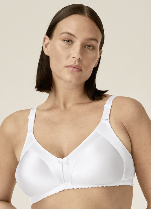 T-Shirt BH - Naturana Minimizer-BH mit vorgeformten Cups, in Größe 075 bis 105, in Cup E, in Farbe WEISS Ansicht 1