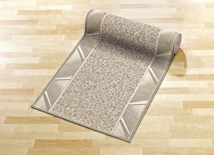 Teppiche - Läufer nach Wunschmass, für Fussbodenheizung geeignet, in Größe 103 (Läufer, 70 cm breit) bis 109 (Läufer, 120 cm breit), in Farbe TAUPE Ansicht 1