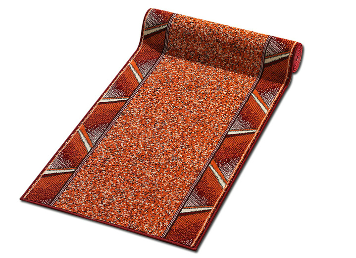 Teppiche - Läufer nach Wunschmass, für Fussbodenheizung geeignet, in Größe 103 (Läufer, 70 cm breit) bis 109 (Läufer, 120 cm breit), in Farbe ROT Ansicht 1