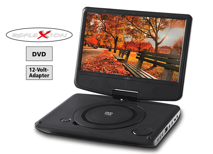 Computer & Elektronik - Portabler DVD-Spieler Reflexion DVD 7002, in Farbe SCHWARZ Ansicht 1