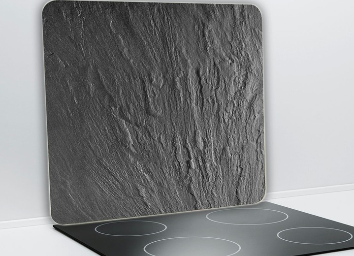 Haushaltshelfer - Wenko Wandblende aus Glas, Schiefer, in Farbe SCHIEFER Ansicht 1