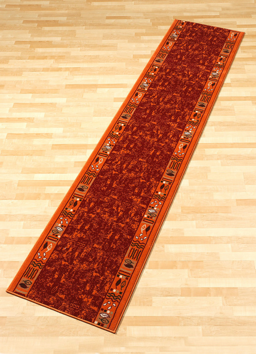 Teppiche - Läufer nach Wunschmass, in Größe 103 (Läufer, 70 cm breit) bis 109 (Läufer, 120 cm breit), in Farbe TERRA Ansicht 1