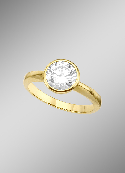 Ringe - Damenring mit synth. Zirkonia, in Größe 160 bis 220, in Farbe  Ansicht 1