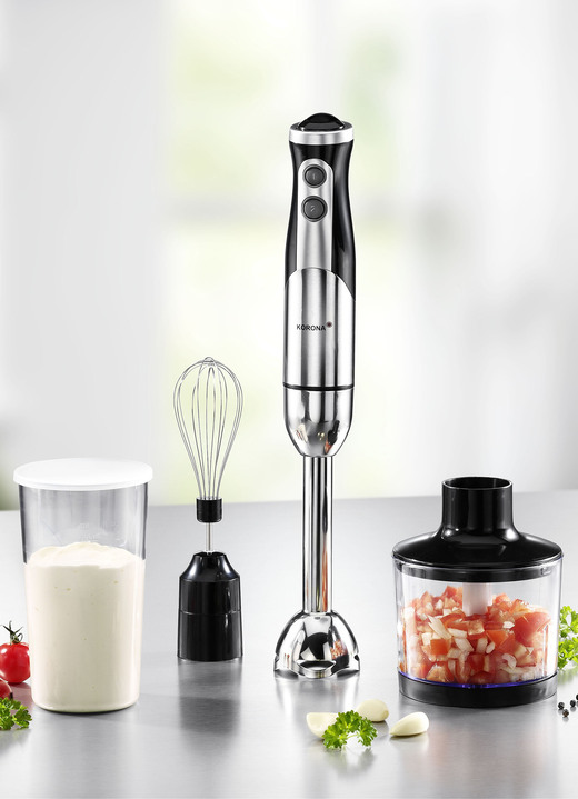Küchengeräte - Korona Stabmixer-Set, in Farbe EDELSTAHL-SCHW. Ansicht 1