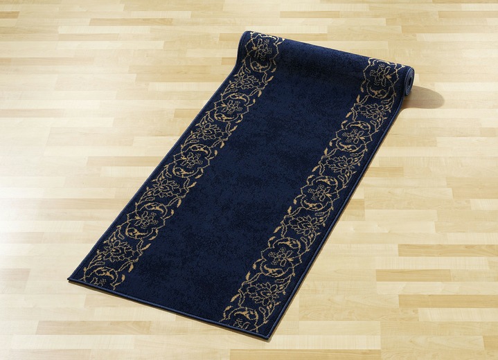 Teppiche - Läufer nach Wunschmaß, für Fußbodenheizung geeignet, in Größe 103 (Läufer, 70 cm breit) bis 109 (Läufer, 120 cm breit), in Farbe BLAU Ansicht 1