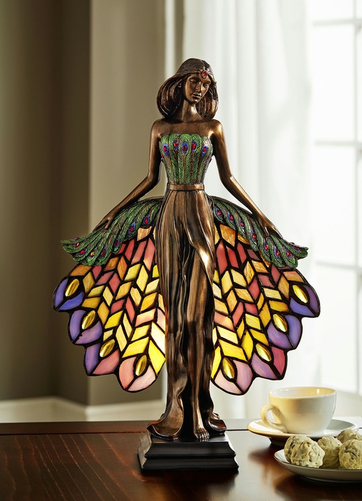 Lampen - Faszinierend schöne Tiffany-Lampe, in Farbe BUNT