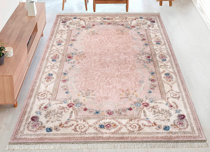 Teppiche - Brücken, Galerie und Teppiche, in Größe 101 (Brücke, 50x 80 cm) bis 325 (Bettumrandung, 3-teilig), in Farbe ROSA Ansicht 1