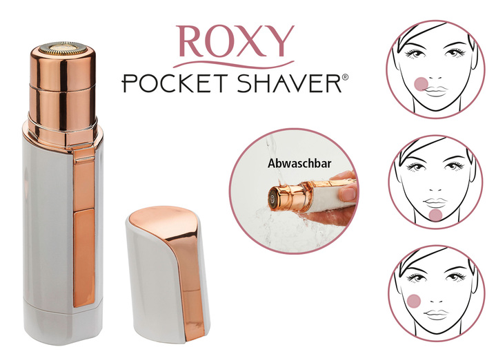 Haarentfernung - Haarentferner Roxy Pocket Shaver, in Farbe WEISS/GOLD Ansicht 1