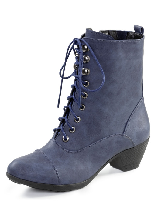 Stiefel & Stiefeletten - Andrea Conti, modische Damen-Stiefeletten, Winterschuhe, mit Reißverschluss, in Größe 036 bis 042, in Farbe MARINE Ansicht 1