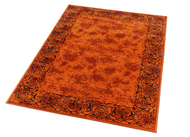 Teppiche - Gewebte Brücken und Teppiche mit Bordüre, in Größe 111 (Brücke, 60x110 cm) bis 298 (Teppich, 280x365 cm), in Farbe TERRA Ansicht 1