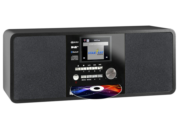 Nostalgiegeräte - Imperial Dabman i200CD Digital-Radio mit CD, in Farbe SCHWARZ