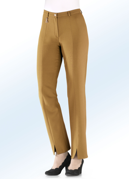 Hosen - Hose mit Stretchbund, in Größe 018 bis 245, in Farbe CURRY