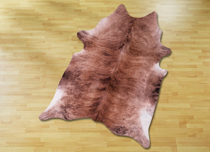 Teppiche - Fellvorleger mit Veloursleder-Rückseite, in Farbe BEIGE