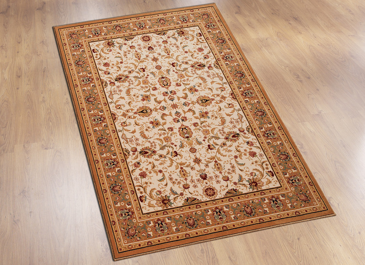 Teppiche - Dicht gewebte Brücken und Teppiche aus 100% Schurwolle, in Größe 101 (Brücke, 50x 80 cm) bis 312 (Teppich, Ø 240 cm), in Farbe BEIGE MUSTER Ansicht 1