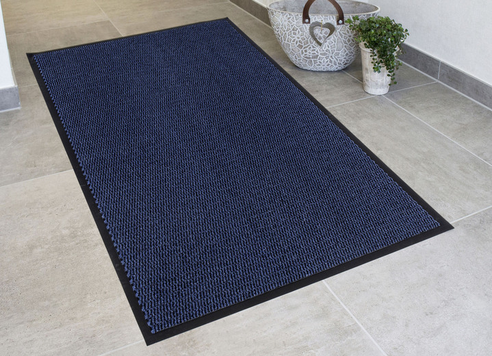 Fussmatten - Andiamo Schmutzfangmatten für innen und aussen, in Größe 101 (40x 60 cm) bis 165 (120x180 cm), in Farbe BLAU Ansicht 1
