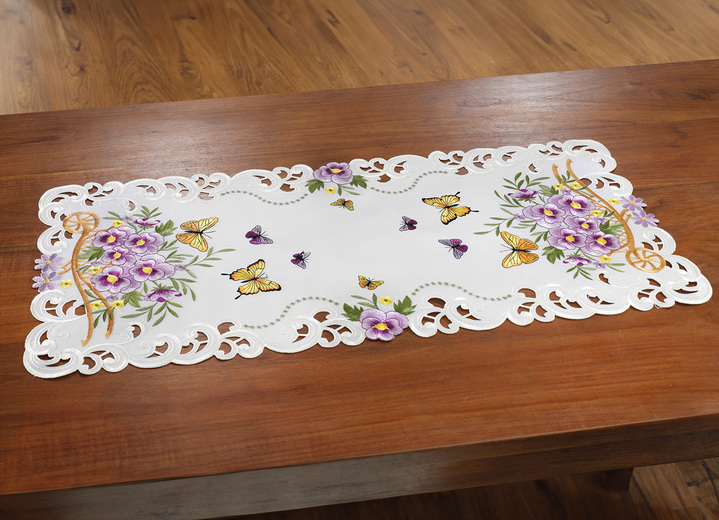 Heimtextilien - Frühlingshafte Tisch- und Raumdekoration, in Größe 101 (2x Platzset, 35/ 50 cm) bis 404 (Kissenbezug, 40/ 40 cm), in Farbe WEISS Ansicht 1