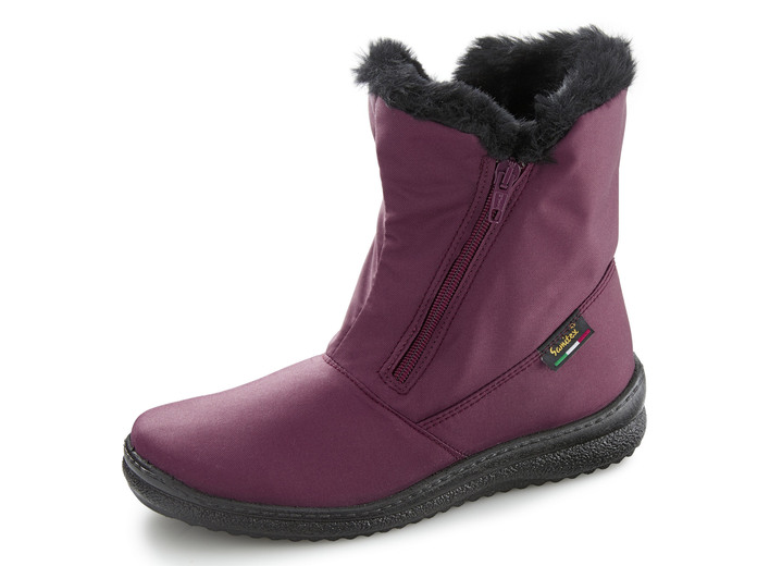 Stiefel & Stiefeletten - ELENA EDEN, atmungsaktive Damen-Stiefeletten, Winterschuhe, Weite G, mit Reissverschluss, in Größe 036 bis 042, in Farbe BORDEAUX Ansicht 1