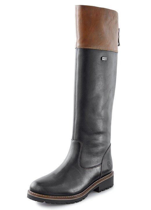 Stiefel & Stiefeletten - Remonte, gefütterte Damen-Stiefel, Winterschuhe, Weite G, mit Reissverschluss, in Größe 036 bis 042, in Farbe SCHWARZ-MARONE Ansicht 1