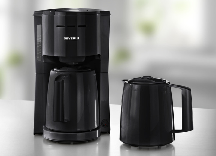 Kaffeemaschinen - Severin Kaffeemaschine mit 2 Thermokannen, in Farbe SCHWARZ Ansicht 1
