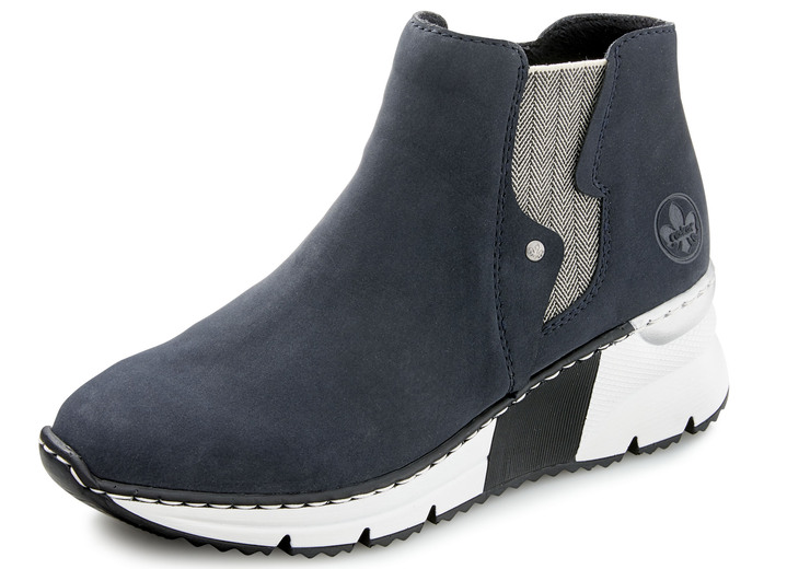 Stiefel & Stiefeletten - Rieker, modische Damen-Boots, Weite G, mit Reissverschluss, in Größe 036 bis 042, in Farbe DUNKELBLAU Ansicht 1