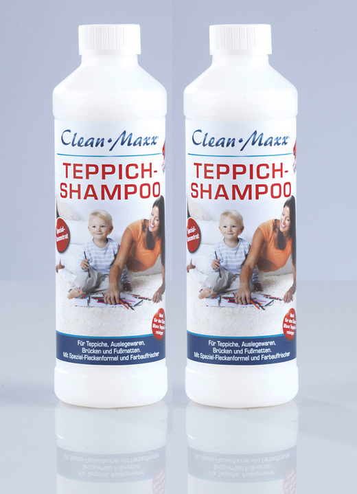 Reinigungshelfer & Reinigungsmittel - Teppichshampoo 2x 500 ml für Teppichreiniger, in Farbe WEISS