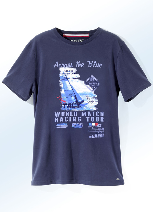 Shirts - Shirt von «Milano Italy» in 4 Farben, in Größe 3XL (64/66) bis XXL (60/62), in Farbe MARINE Ansicht 1