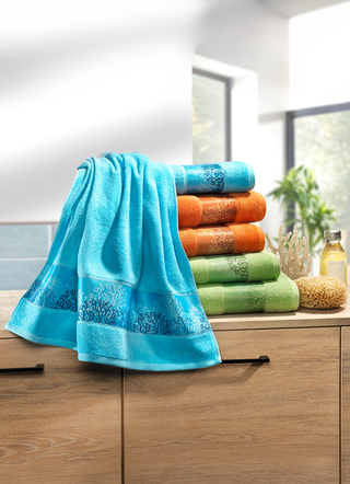 Weiche Frottier-Serie mit hochwertiger Jacquard-Bordüre