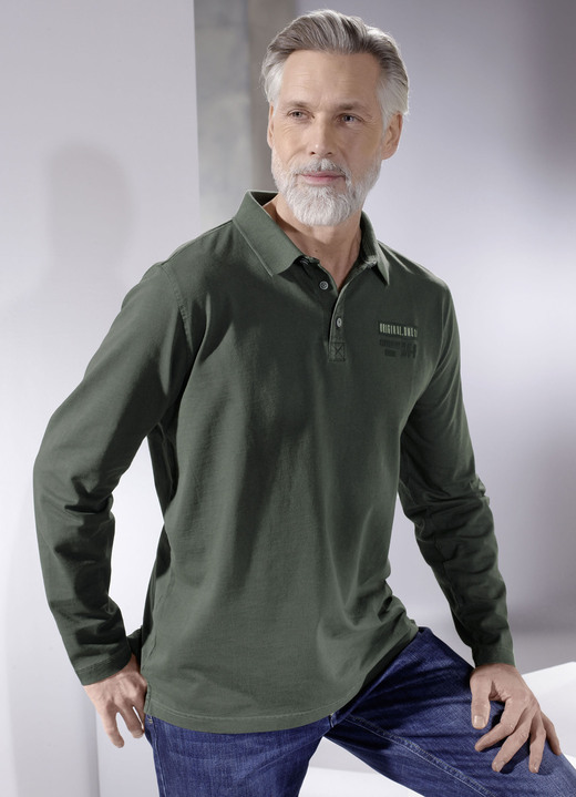 - Poloshirt von «Milano Italy» in 2 Farben, in Größe 3XL (64/66) bis XXL (60/62), in Farbe OLIV