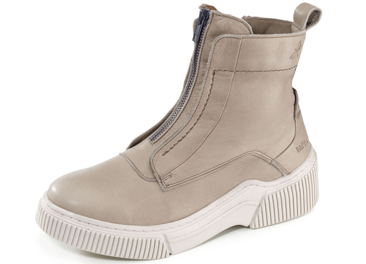 - Libelle Bootie aus Nappaleder mit Zier-Reissverschluss, in Größe 036 bis 042, in Farbe TAUPE Ansicht 1