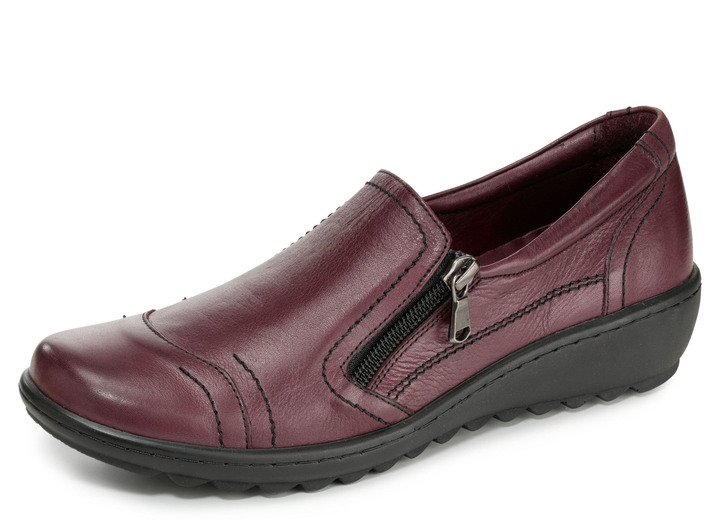 - Gemini Slipper aus weichem Rind-Nappaleder, in Größe 036 bis 042, in Farbe BORDEAUX Ansicht 1