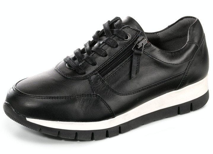 Slipper & Schnürschuhe - ELENA EDEN, sportliche Damen-Sneaker, Weite H, mit herausnehmbarem Fussbett, in Größe 036 bis 042, in Farbe SCHWARZ Ansicht 1