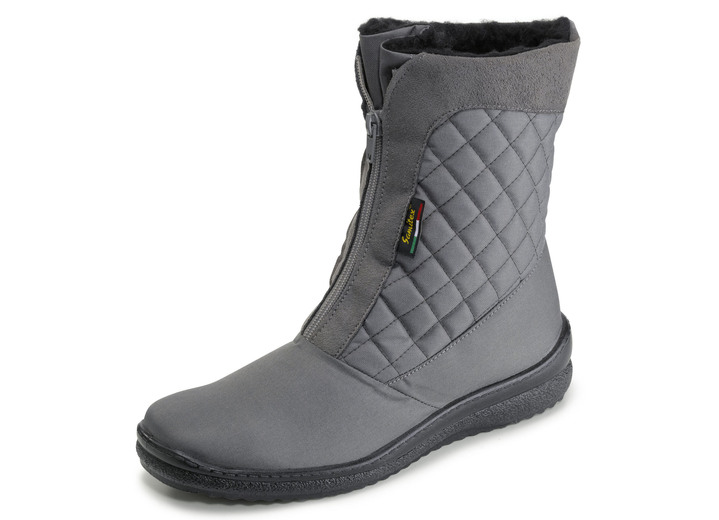 - ELENA EDEN Stiefelette aus wetterfestem Textilmaterial, in Größe 036 bis 042, in Farbe GRAU Ansicht 1