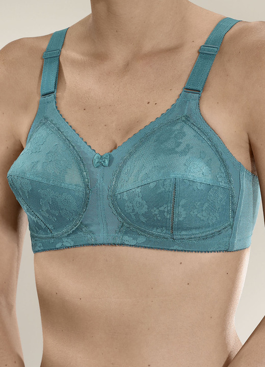 Damenunterwäsche -  Triumph-Doreen BH mit Spitzencups, in Größe 075 bis 110, in Cup B, in Farbe PAZIFIK Ansicht 1