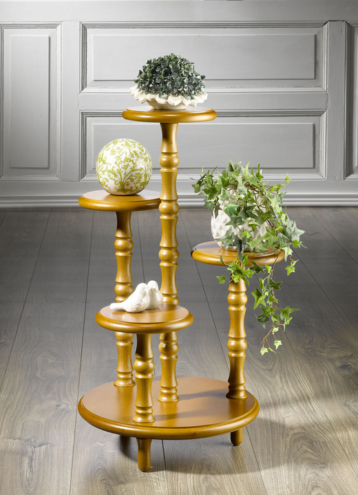 Wohnaccessoires - Wunderschöne Blumen-Etagere, in Farbe EICHE Ansicht 1